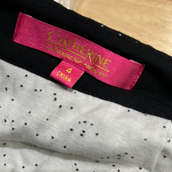 Catherines Maldandrino Black and White Speckled Abstract Fit Flare Midi Skirt - Picture 6 of 7